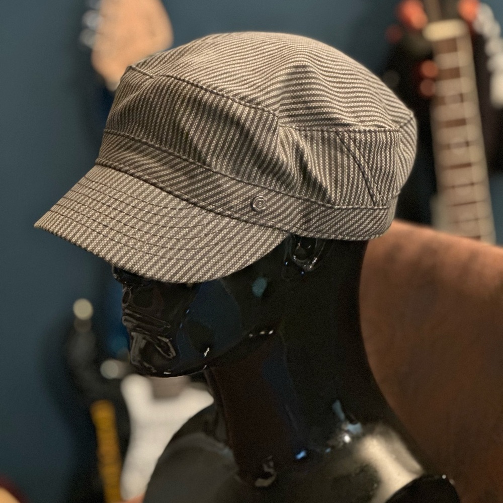 Striped Newsboy Cap from Hard Rock Cafe